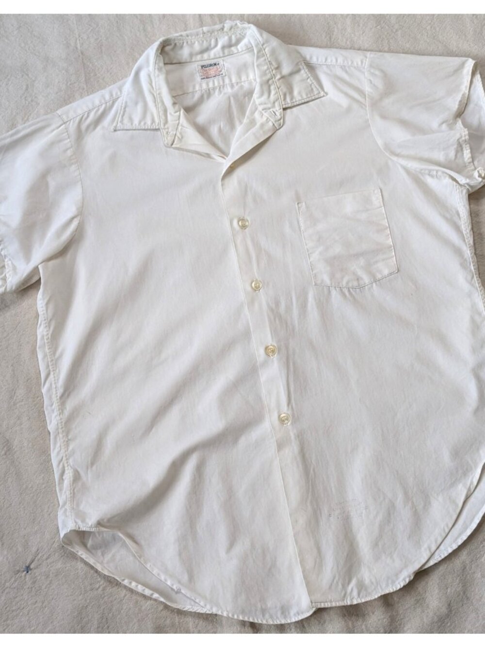 Pilgrim Vintage 50s Women's Combed Cotton Sanforized Lynn Collar Button Up Small
